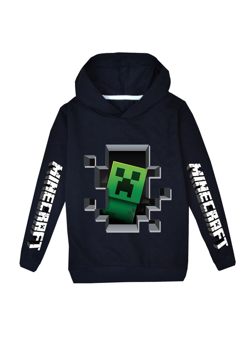 Minecraft Boys  Girls Casual Wear 100-170cm Hooded Sweatshirt for Medium and Large Children - Image 1