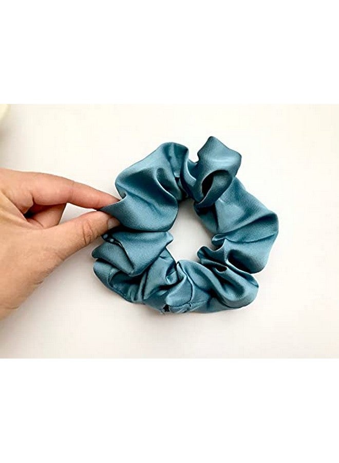 Viyanshi Silk Satin Hair Ties Scrunchies Elastic Hair Band for Women (s25) - Multicolor - Image 2
