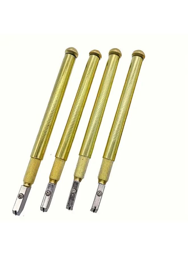 Enhanced Version Professional Diamond Glass Cutter With Steel Blade Aluminum Handle - Image 3