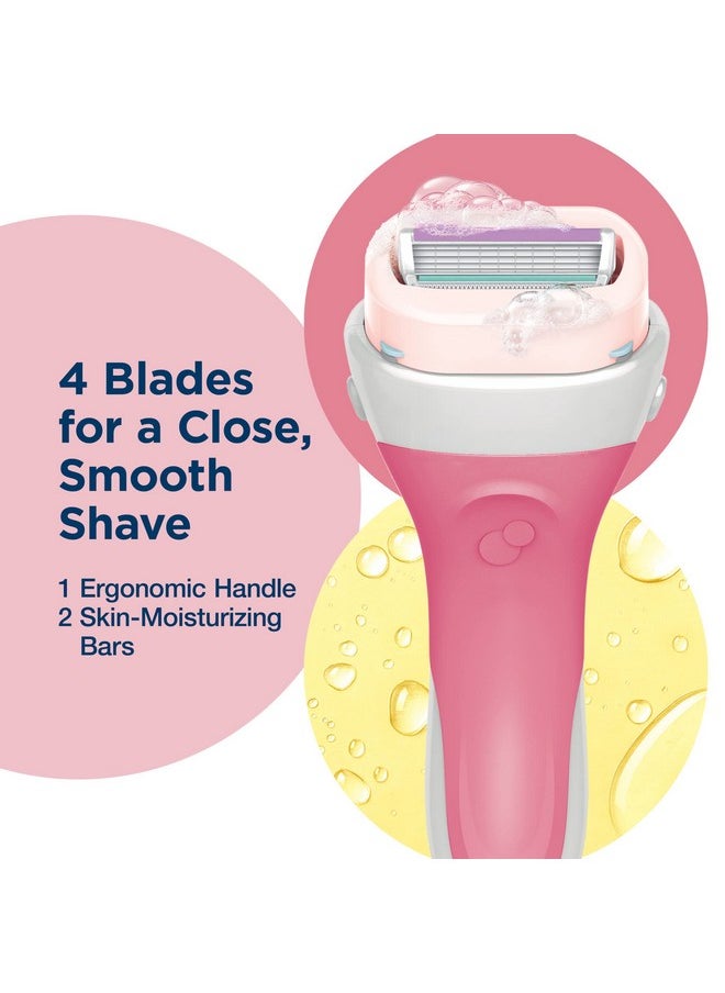 Intuition Schick Intuition Lemon Berry Breeze Razors For Women ; 1 Razor & 2 Intuition Razor Blades Refill With Organic Lemon  - Image 3