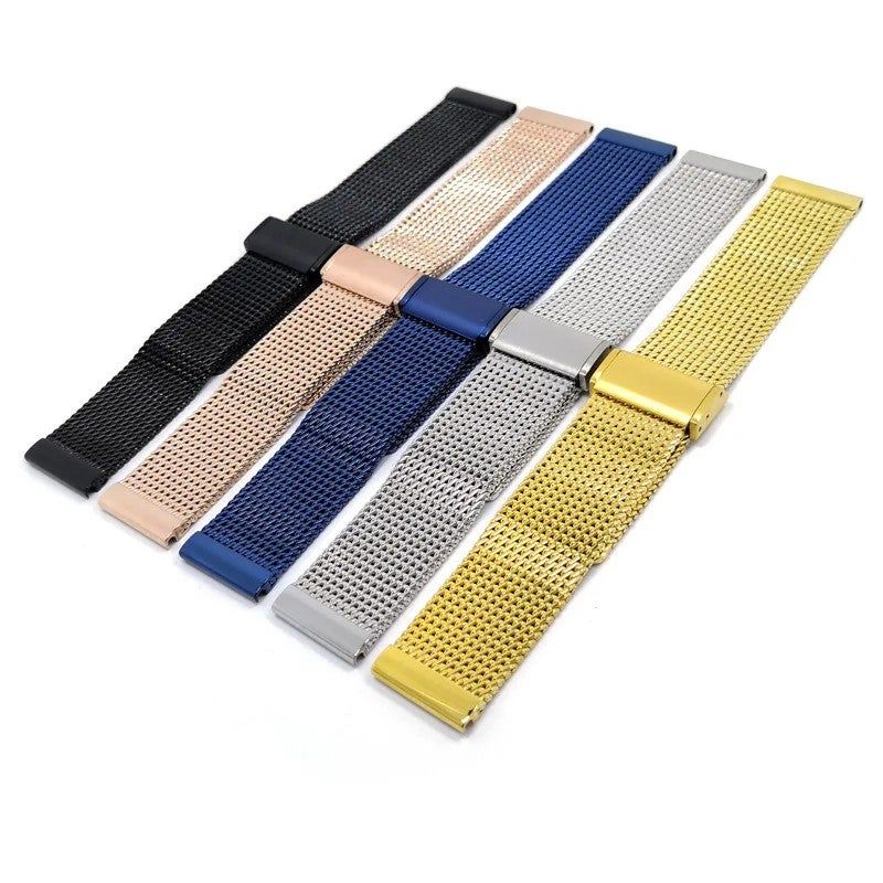 Bluejw Men's Stainless Steel Milanese Loop Watch Band - Quick Release Universal Replacement Bracelet - 18mm 19mm 20mm 21mm 22mm - Image 3