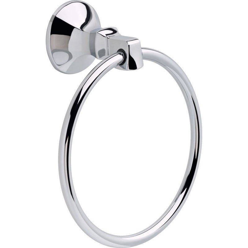 Delta Faucet 76446 Ashlyn Towel Ring 638 x 757 x 225 Inches Polished Chrome