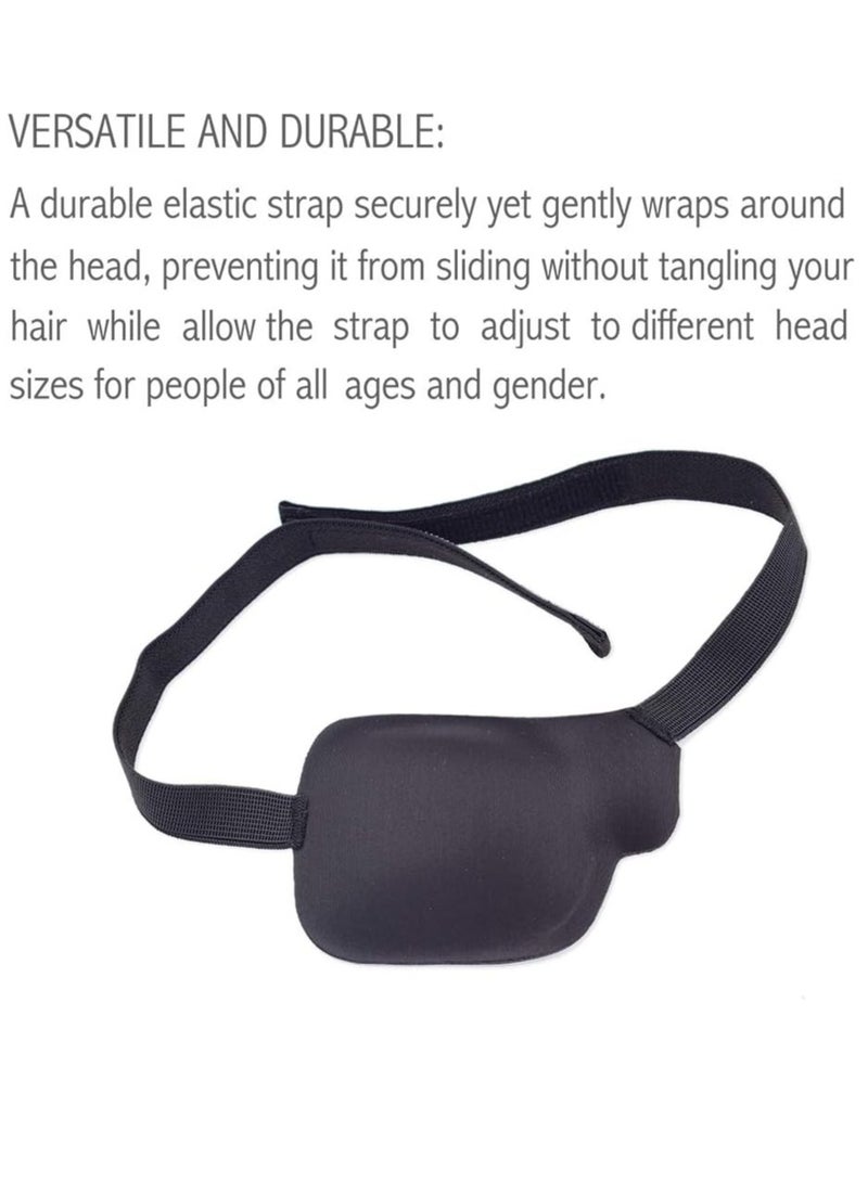 Bukela 3D Eye Patch, Comfortable Pirate Eye Mask, Adjustable Amblyopia Lazy Eye Patches, One Eye Cover for after Surgery or Pirate Cosplay, Medical Eyepatch for Adults and Kids (Left Eye)  - Image 3