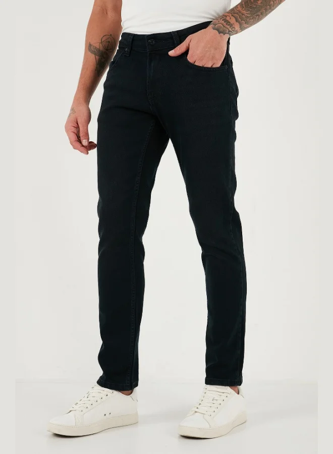 Buratti  Buratti Cotton Normal Waist Regular Fit Straight Leg Jeans Men's JEANS 2211C05PARMA for Men | Best Price UAE