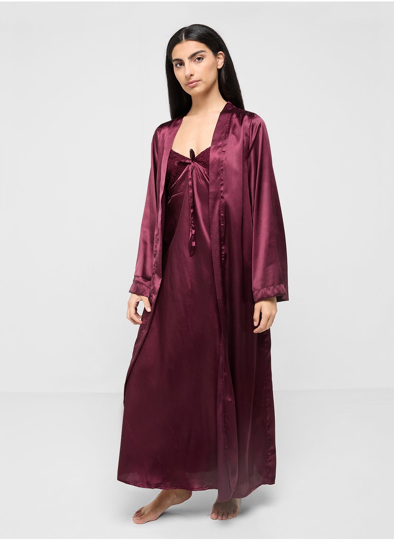 ELLA - Night Slip Dress With Robe - Image 1