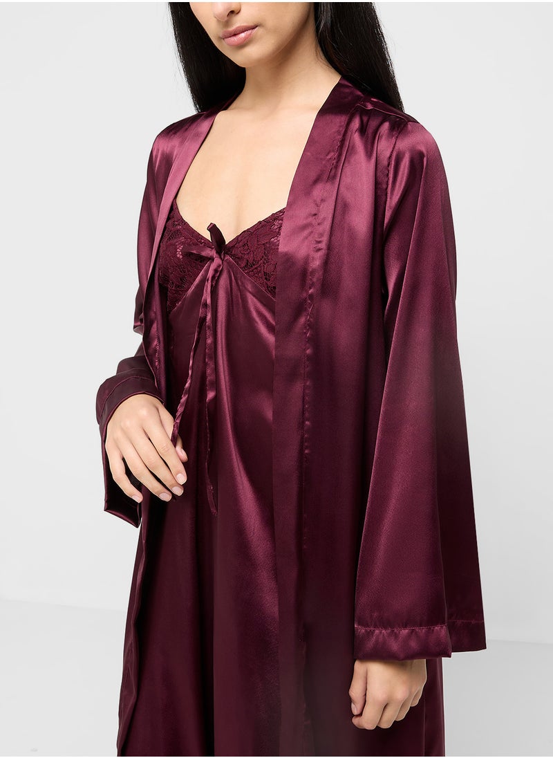ELLA - Night Slip Dress With Robe - Image 1