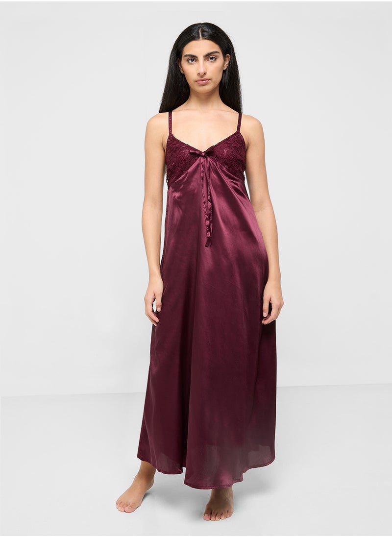 ELLA - Night Slip Dress With Robe - Image 1