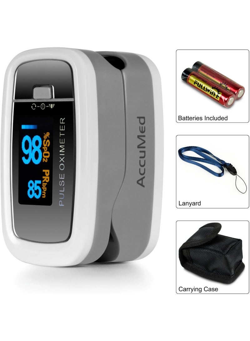 جهاز قياس الأكسجين ونبضات الأصابع – مراقبة مستوى O₂ ومعدل النبض – صغير وخفيف مع شاشة LED - Image 3