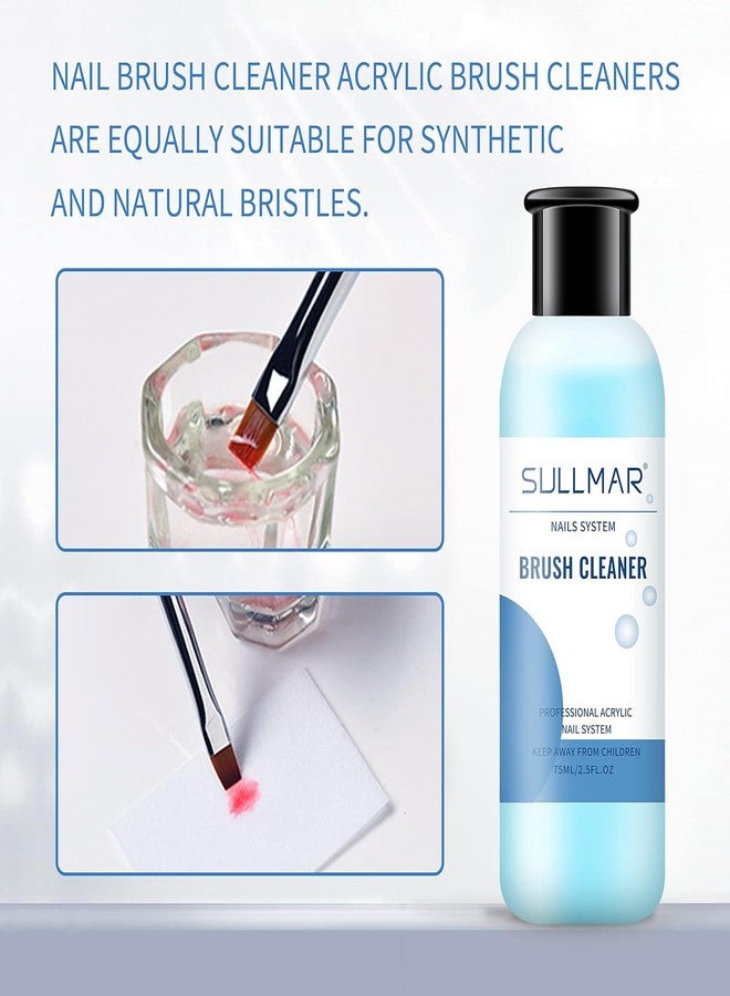 SULLMAR Nail Art Brush Cleaner & Restorer Quickly Clean Gel Nail Brushes Nail Brush Preserver for Any Nail Art Brush DIY Salon at Home 2.5fl.oz - Image 3