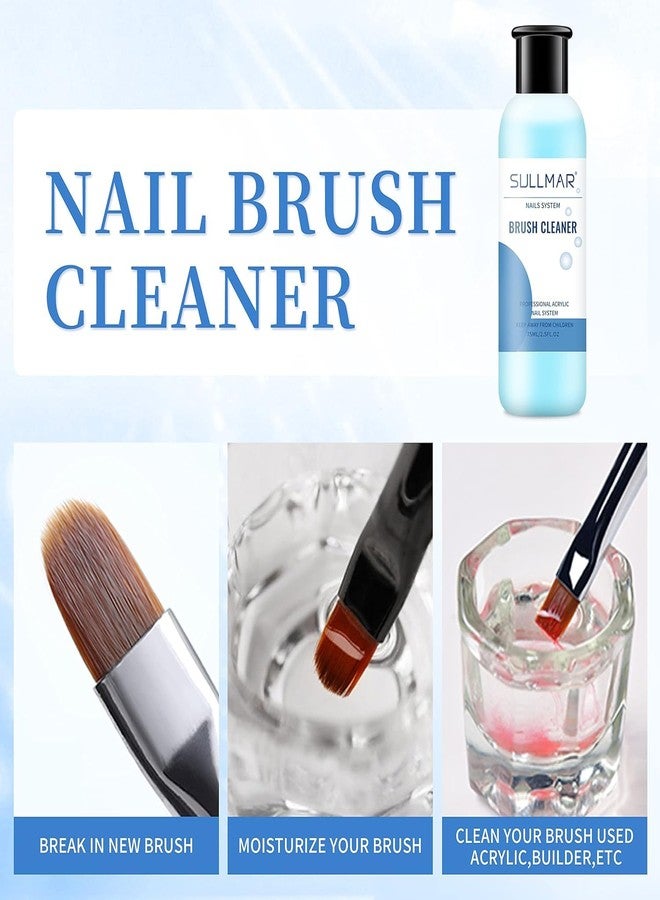 SULLMAR Nail Art Brush Cleaner & Restorer Quickly Clean Gel Nail Brushes Nail Brush Preserver for Any Nail Art Brush DIY Salon at Home 2.5fl.oz - Image 4