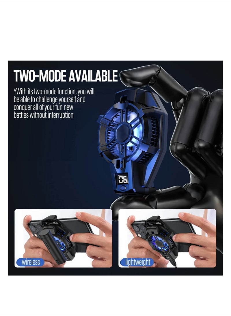 KASTWAVE - Phone Cooler with Rechargeable Battery, Phone Cooling Fan for Gaming Fit All Types of iPhone Android Smartphones - Image 1