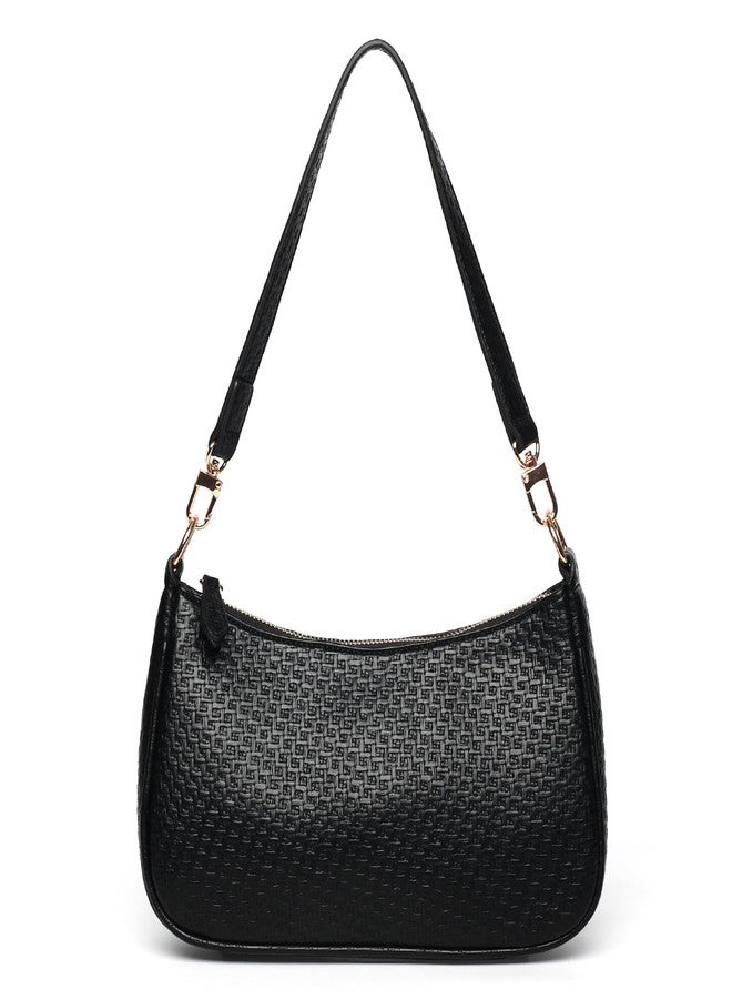 VODIU Clutch Tote Handbags with 2 Removable Straps and Zipper Closure Crossbody Bags Shoulder Purse Handbag for Women, B-black, Medium - Image 2