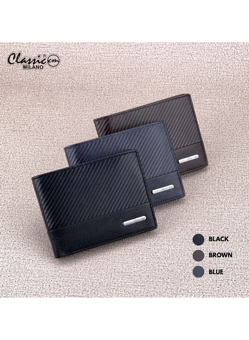 Classic Milano Brown (CNH-9) Classic Milano Genuine Leather Wallet for Men – Slim Bifold Men’s Wallet with RFID Blocking, Multiple Card Slots – Stylish Mens Purse Wallets Gift for Husband, Father for Men | Best Price UAE