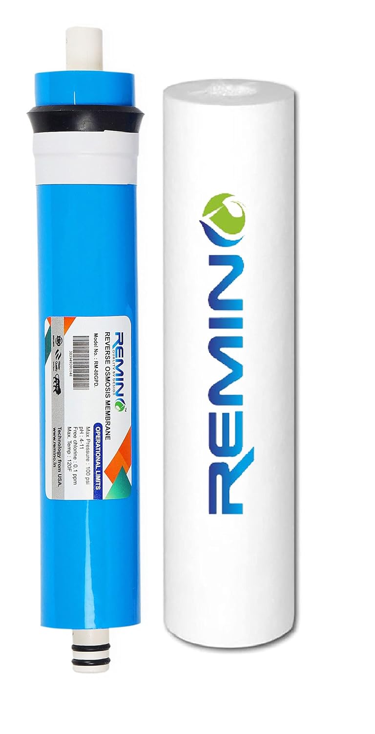 Remino 80 GPD Ro membrane with Pre filter for All type of RO water purifier - Image 1