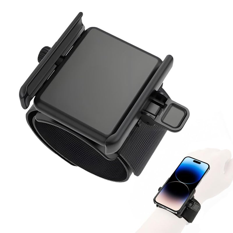 AXIONA ELEMENTS Wristband Phone Holder, No Screen Blocking, 360Â° Rotating Wrist Phone Mount, Memory Lock, Quick Release, for Android, iPhone 17/16/15/14/13 Pro Max/Pro/Mini/12/11/SE/Xs/XR/8 Plus, Fits 4â€“6.7" Phones - Image 1