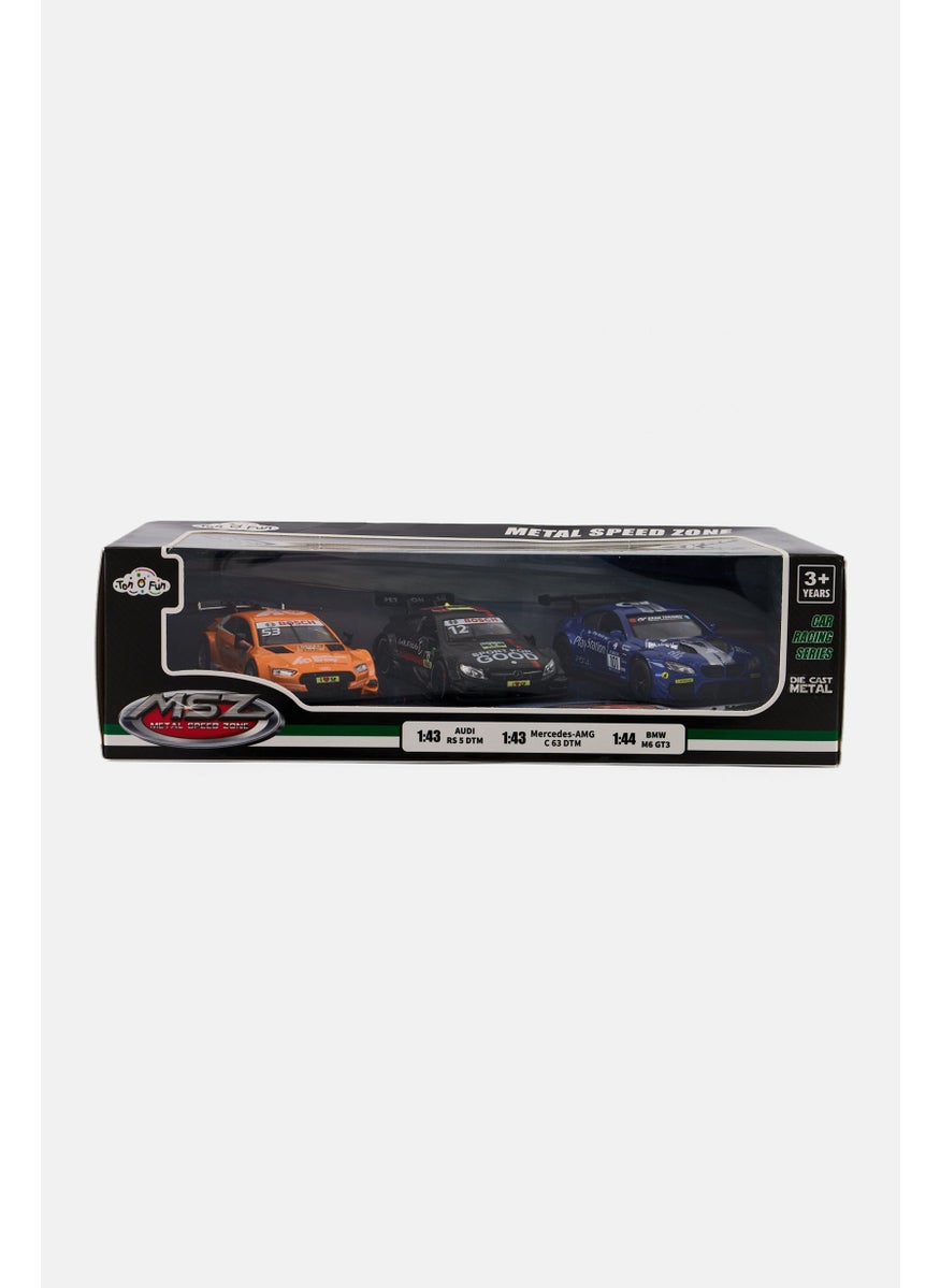 Ton O' Fun 3 Pack Metal Speed Zone Racing Car Series, Multicolor  - Image 1