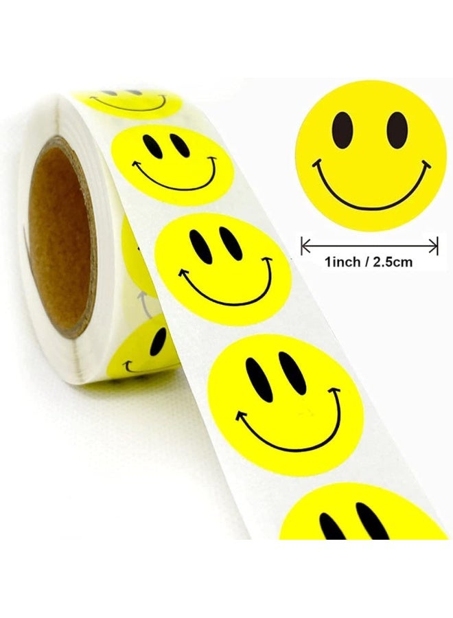 بريميفي 500 قطعة من ملصقات الوجوه التعبيرية، ألصق ملصقات الوجوه المبتسمة على الهدايا، تستخدم كهدية للأطفال، ألعاب يدوية الصنع، ديكور، بطاقة ملاحظات، ورق دائري للمخزن، ملصق ابتسامة، ملصقات مكافأة للحفلات - Image 4