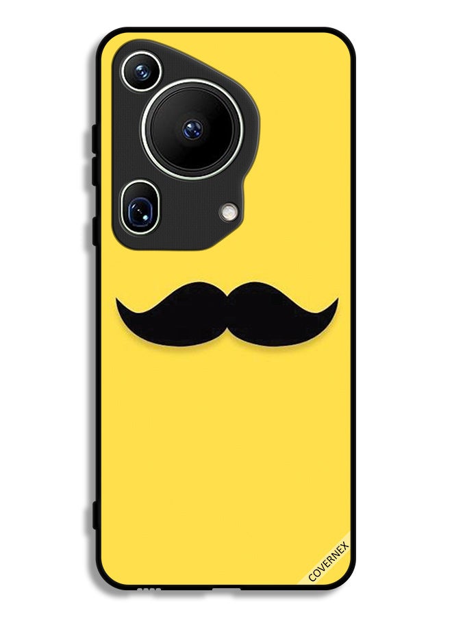 Covernex Huawei Pura 70 Ultra Protective Case Cover Mustache Clip Art - Image 1
