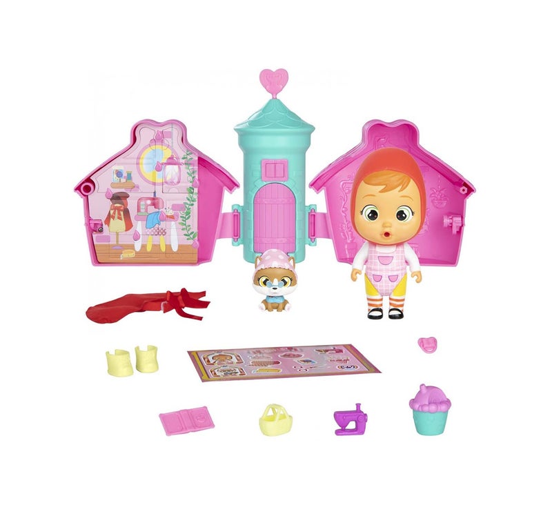 Cry Babies Magic Tears Story House - Collectible surprise fairy tale's doll crying real tears with a Pet, Outfits & Accessories in a story house capsule; Figures for girls & boys 3 years and up - Image 4