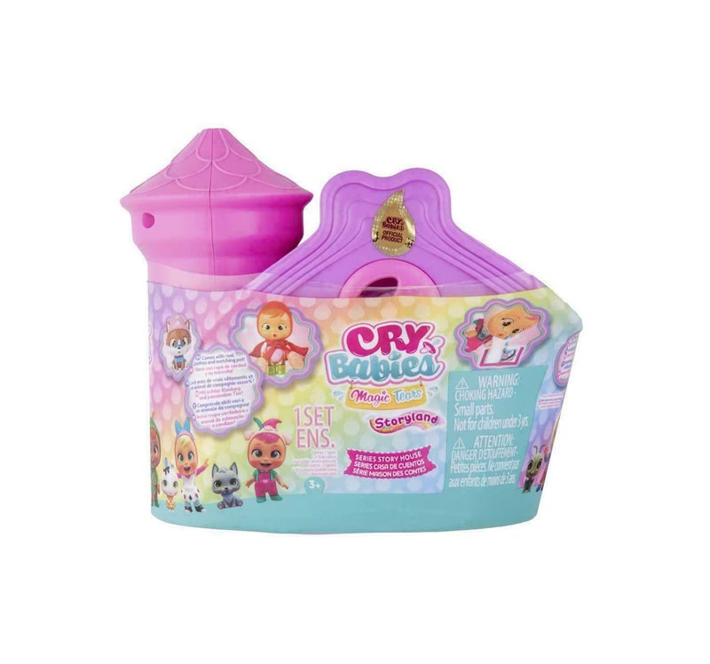 Cry Babies Magic Tears Story House - Collectible surprise fairy tale's doll crying real tears with a Pet, Outfits & Accessories in a story house capsule; Figures for girls & boys 3 years and up - Image 1