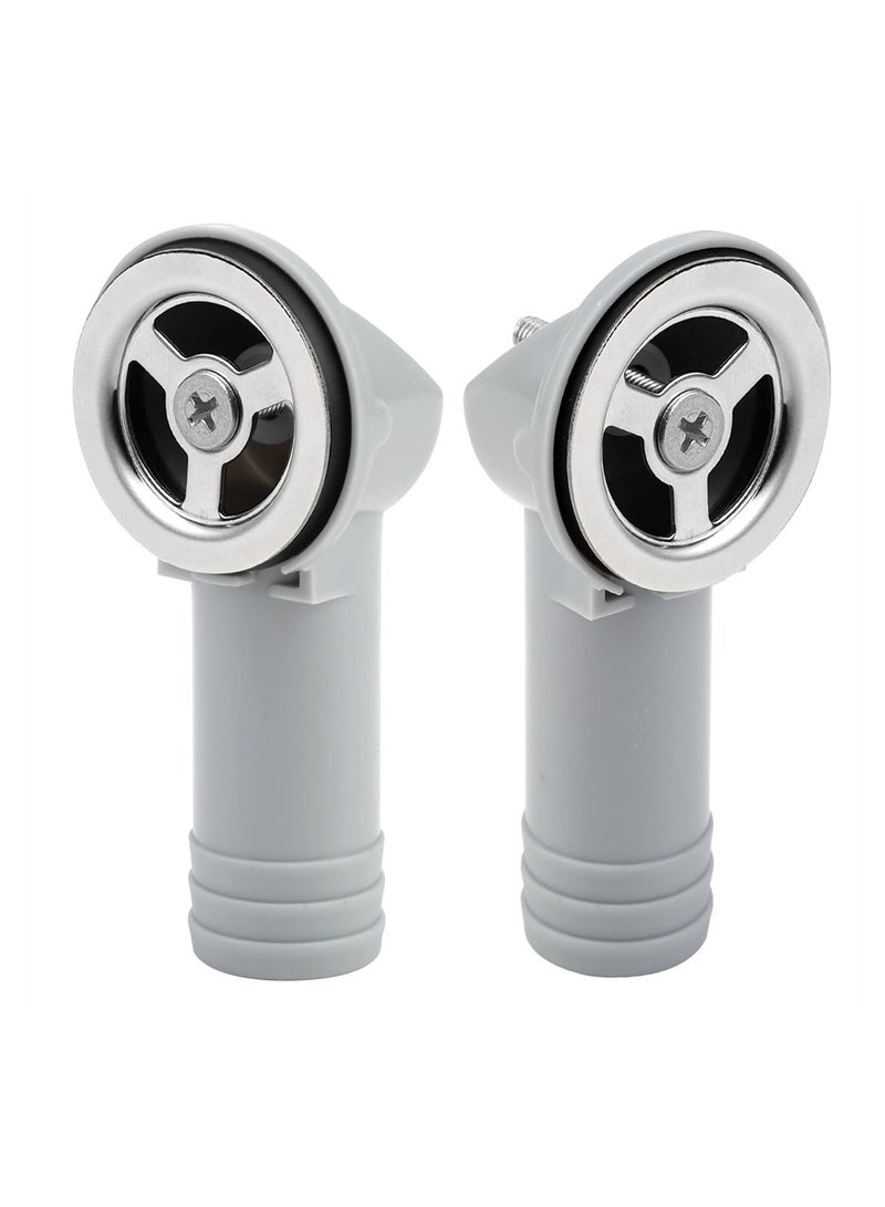 SYOSI 2 PCS Sink Overflow Pipe for Bathroom Kitchen Vanity Artistic Basin, Resistant Sink Hole Drain Covers Tidy Insert Spares - Image 1