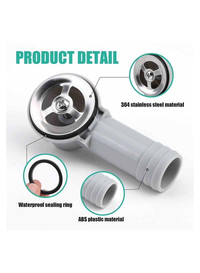 SYOSI 2 PCS Sink Overflow Pipe for Bathroom Kitchen Vanity Artistic Basin, Resistant Sink Hole Drain Covers Tidy Insert Spares - Image 5