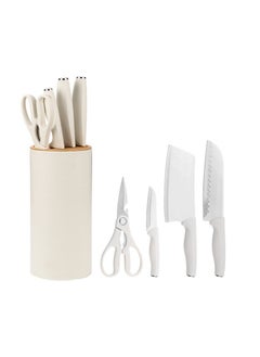 XICEN Kitchen Knife Set 5 PCS Sharp Knives Set for Kitc hen Stainless Steel Chef Knife Set with Block  - Image 1