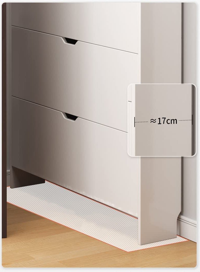 LEDIN Tipper shoe cabinet ultra-thin home narrow door indoor good-looking bedroom against the wall dustproof dormitory simple shoe cabinet (with drawer 100 * 17 * 125) - Image 3