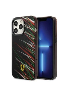CG MOBILE Ferrari PC/TPU Case With Double Layer Grass Print For iPhone 14 Pro - Black