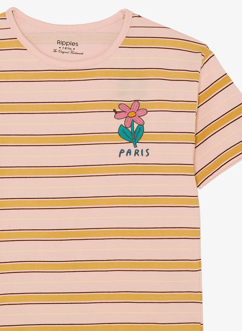 Ripples Girls Relaxed Fit Tee