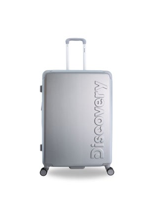 Discovery Focus ABS Hardside Checked Travel Luggage, Durable Lightweight 4 Double Wheel Expandable Trolley Bag, Extra Secure Combination Lock, 28" Suitcase, Check-In Large Trolley - Silver. - pzsku/ZF00F8ADE6C5BF3FF3B1EZ/45/_/1740391668/c9eb464a-cc5b-4bf3-83c0-939d84ed0fde
