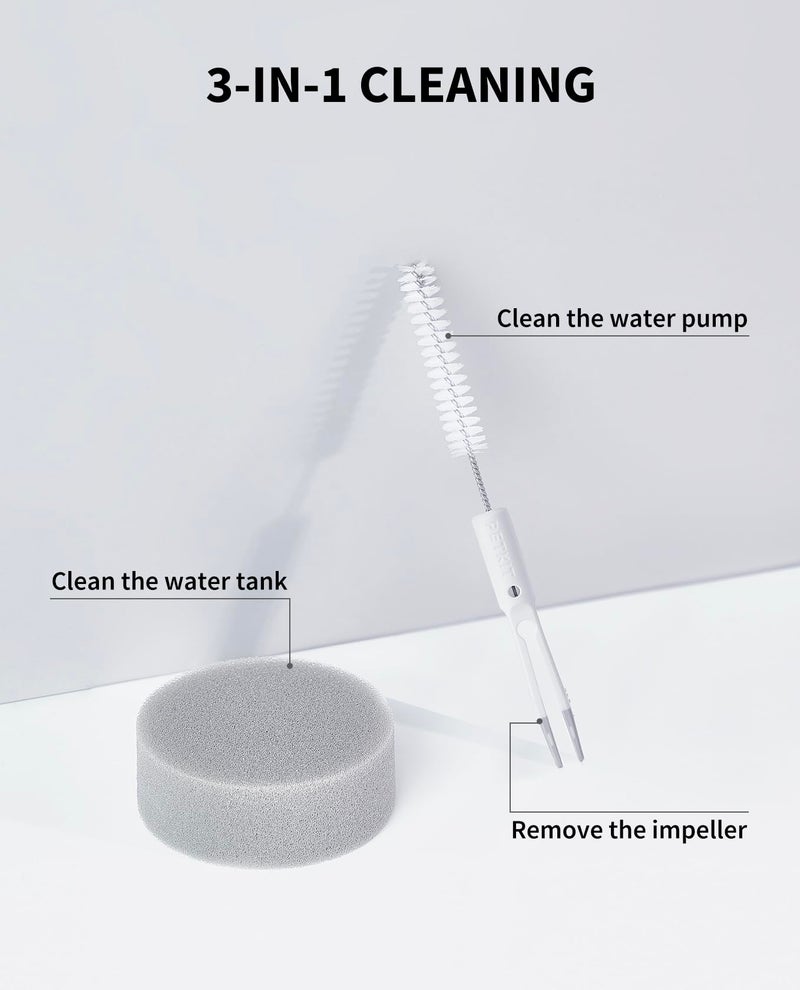 PETKIT Cat Water Fountain Cleaning Kit, Include Brush Tweezers and Sponge, Fit Most Pet Drinking Fountain for Cats Indoor - Image 2