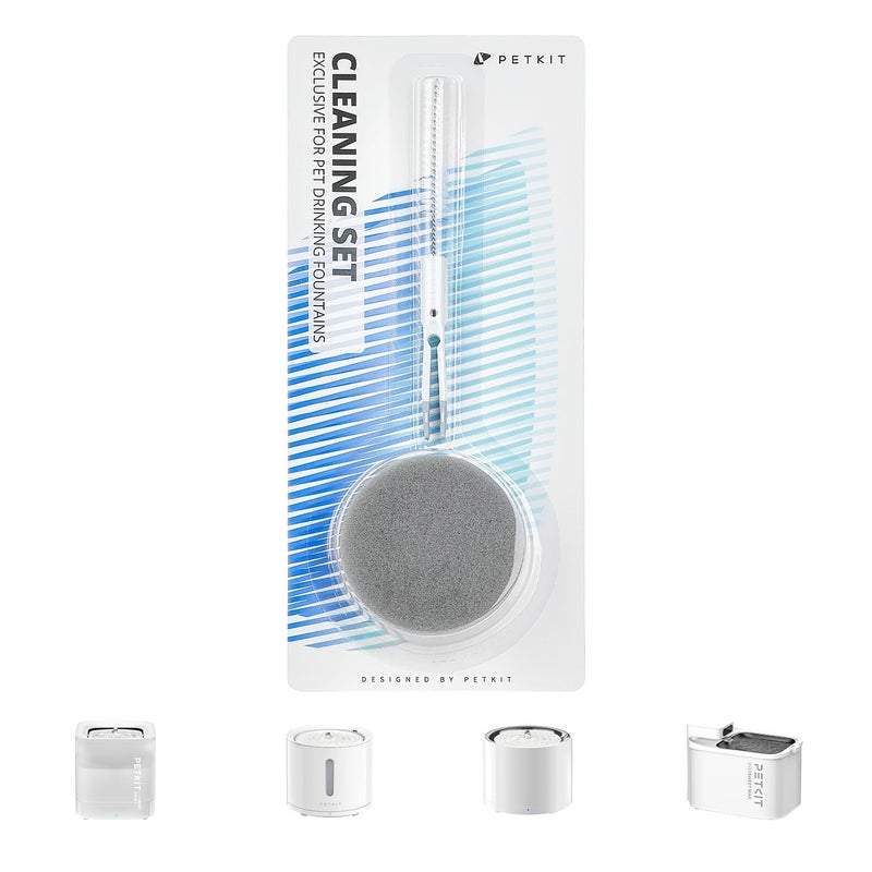 PETKIT Cat Water Fountain Cleaning Kit, Include Brush Tweezers and Sponge, Fit Most Pet Drinking Fountain for Cats Indoor - Image 1
