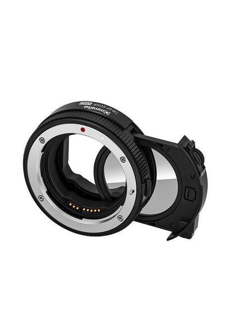 Commlite CM-EF-EOSR VND Metal Lens Mount Adapter Ring AF Auto Focus IS Anti-Shake with Variable ND Filter Compatible with Canon EF/EF-S Lens to EOSR/RF Mirrorless Camera