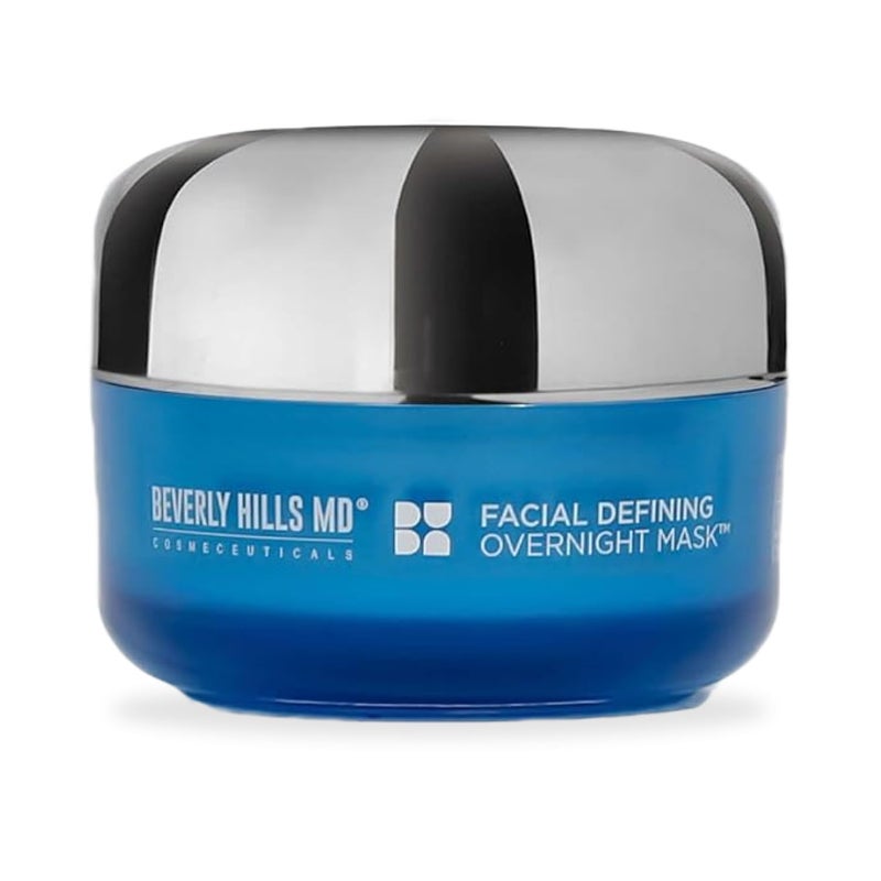 Beverly Hills MD Facial Defining Overnight Mask Nightly Face Cream for Defining  Supporting Plump Smooth Skin  Visibly Combat Signs of Aging wShea Butter Coconut Chamomile