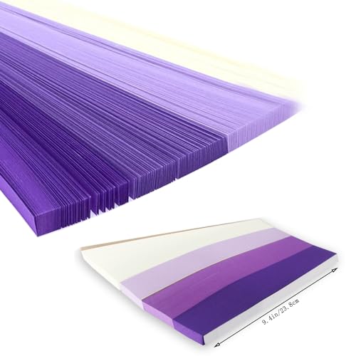 Hvogvok Origami Paper Stars, Colorful Handcraft Origami Lucky Star Paper DIY Paper Arts Creativity Hand Art Crafts (Purple gradient (1350) sheets) - Image 2