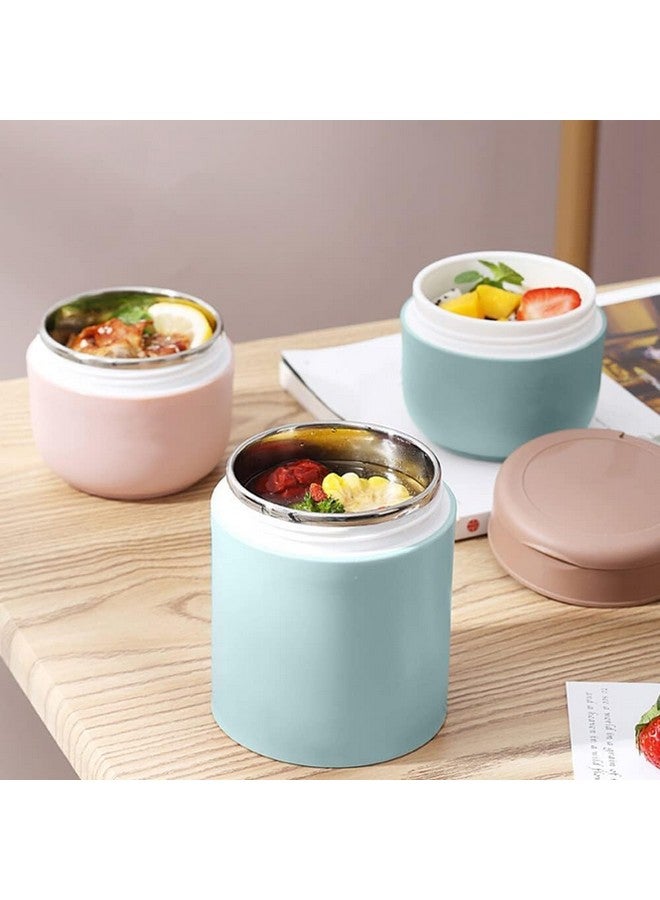 Wosta Lunch Box, Yogurt Container with Lid, Leak Proof Stainless Steel Cups with Lids and Reusable Plastic Spoon,Overnight Oats Containers with Lid, Dishwasher Freezer Safe. (730 Ml, Blue) - Image 5