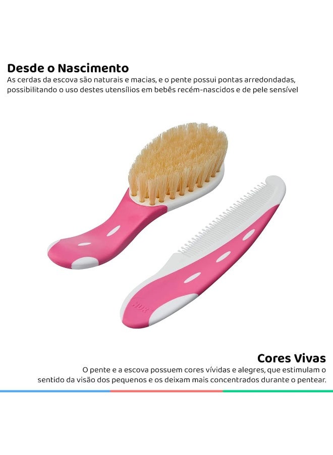 NUK Baby Hair Brush with Comb - Green - Image 2