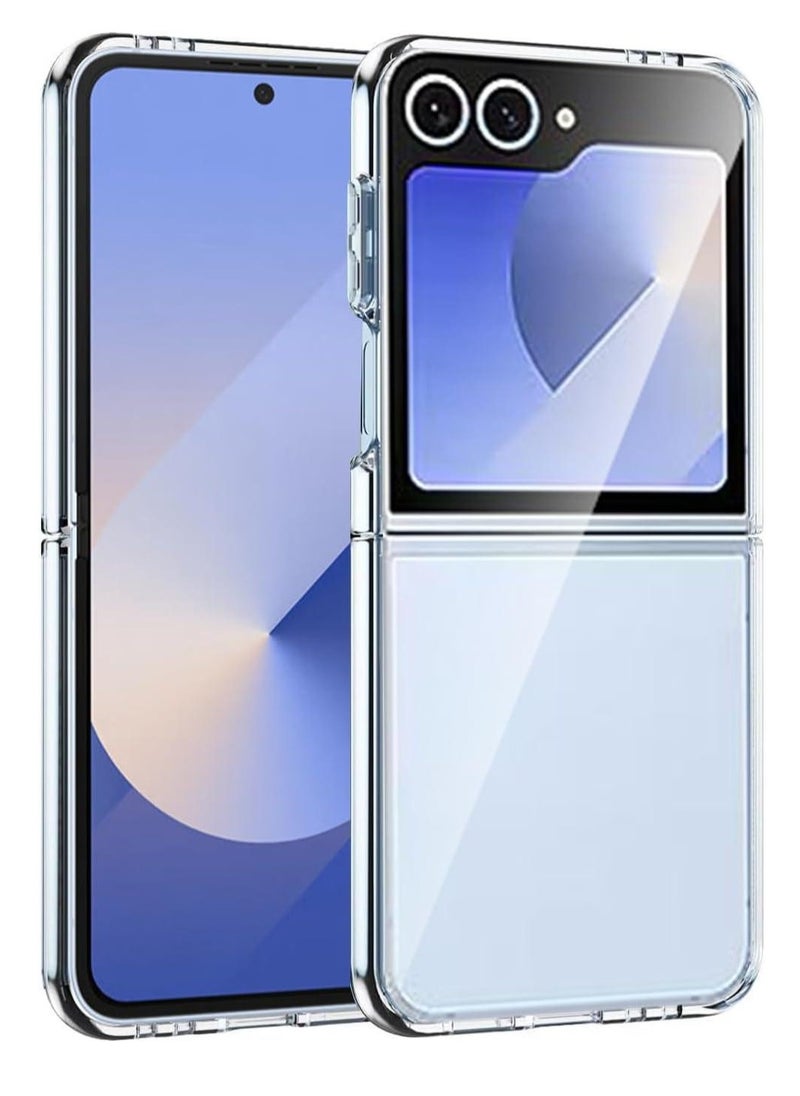 جراب ماجسيف مضاد للصدمات لهاتف سامسونج جالاكسي زد فليب 6 - شفاف Samsung Galaxy Z FLIP 6 TPU Magsafe Phone Case  - Image 3