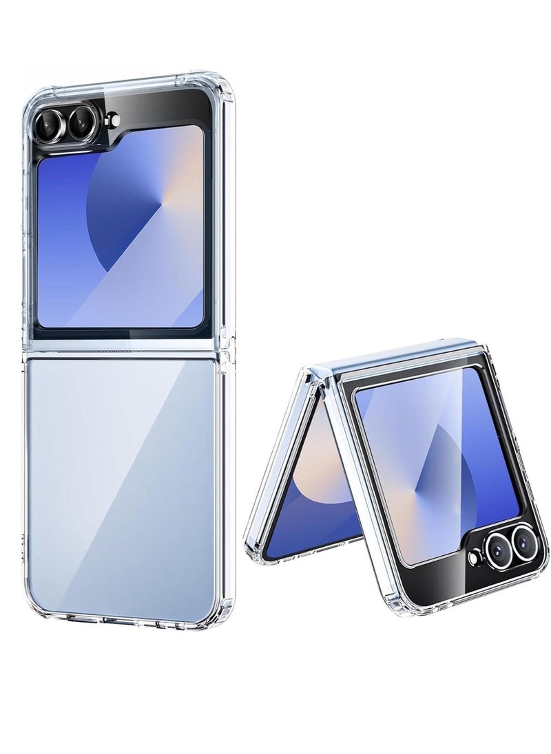 جراب ماجسيف مضاد للصدمات لهاتف سامسونج جالاكسي زد فليب 6 - شفاف Samsung Galaxy Z FLIP 6 TPU Magsafe Phone Case  - Image 1