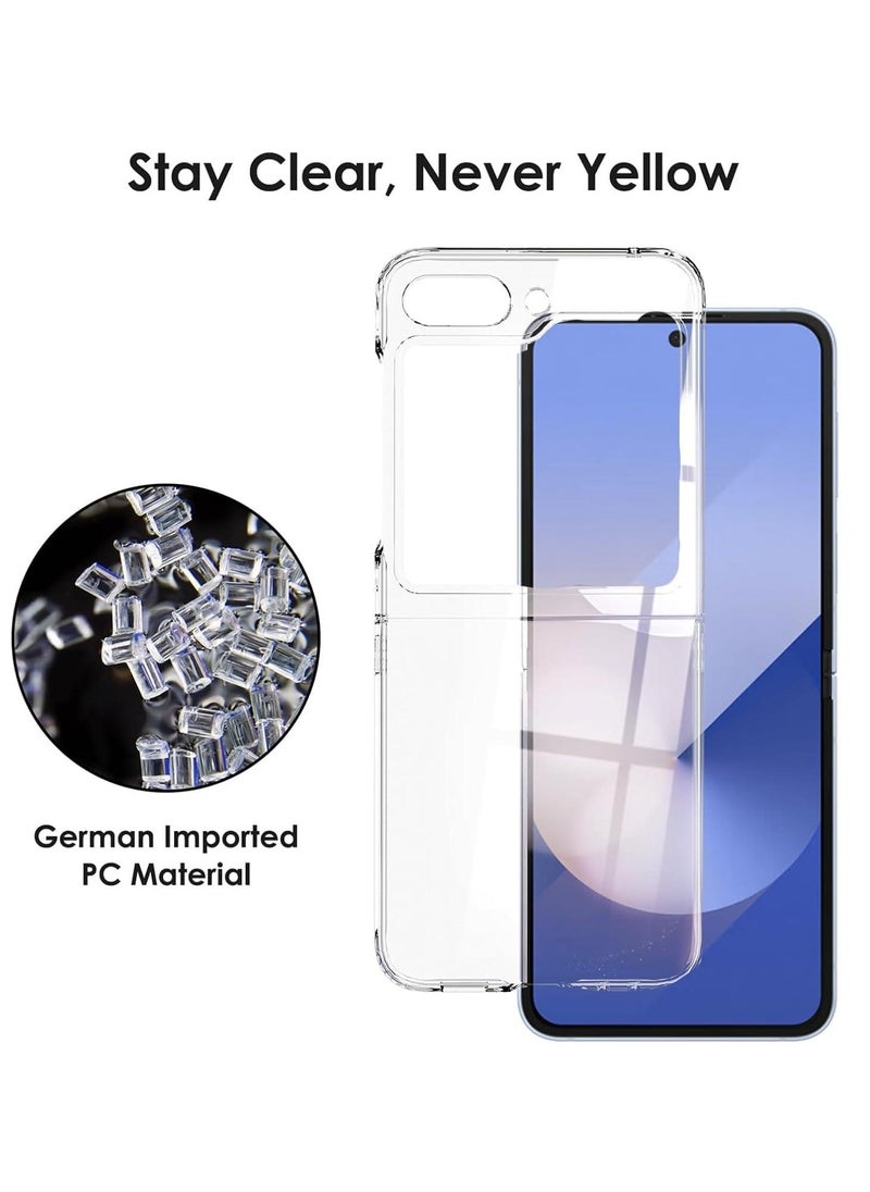 جراب ماجسيف مضاد للصدمات لهاتف سامسونج جالاكسي زد فليب 6 - شفاف Samsung Galaxy Z FLIP 6 TPU Magsafe Phone Case  - Image 2