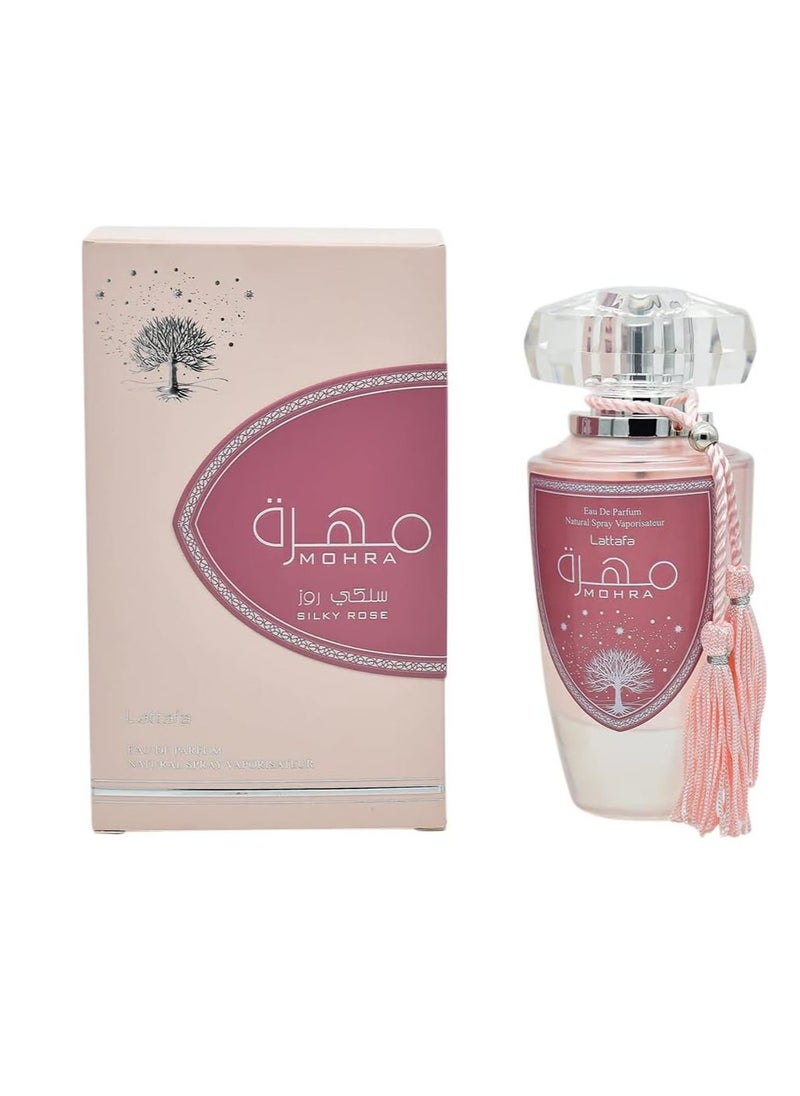 Lattafa Mohra Eau de Parfum Silky Rose from Mohra Collection for Women by Lattafa, 100 ml  - Image 1