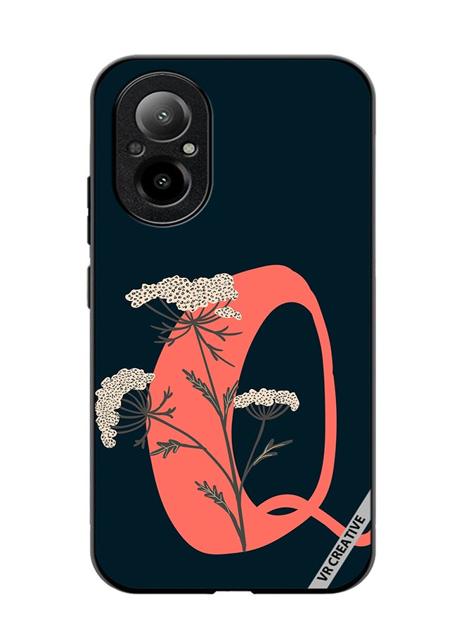 VR CREATIVE Protective Case Cover For Realme C67 4G Alphabet Q Design Multicolour - Image 1