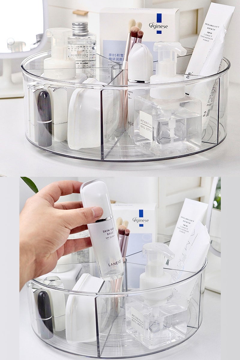 LOOPITYS Rotating Storage Organizer(11.8"*4.1") 360° Cosmetic rotating storage rack,Drink Mixes/Drink Packet/Water Packet/Water Flavor Packet Organizer Lazy Susan Organizer for Drink Mixes Necessities in Desktop,Cabinets,Shelves, or Countertop organization - Image 2