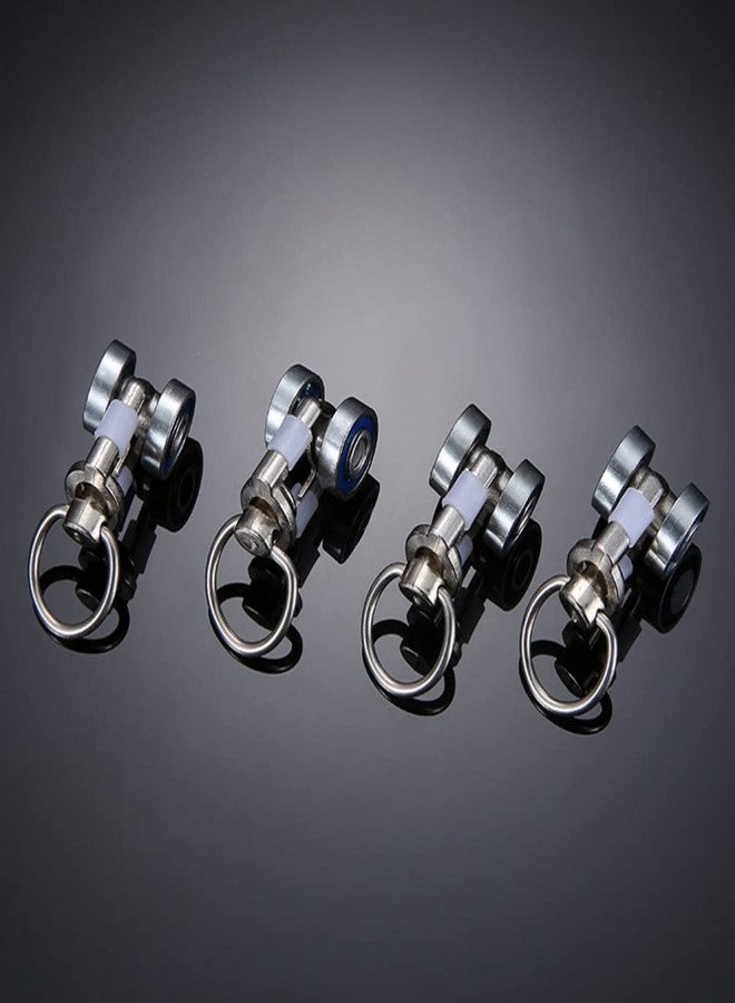 Artibetter 5Pcs Metal Curtain Sliding Wheels Curtain Pulley Hooks Smooth Gliders for Tracks Home Accessories for Easy Installation - Image 4