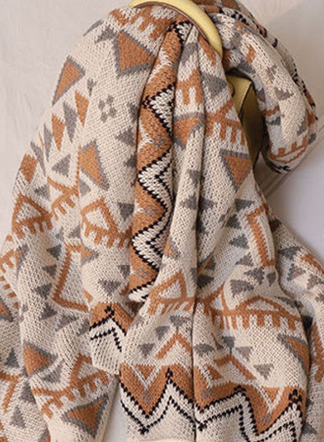 Sofa Blanket Combination Beige/Brown/Grey 130x150cm - Image 2