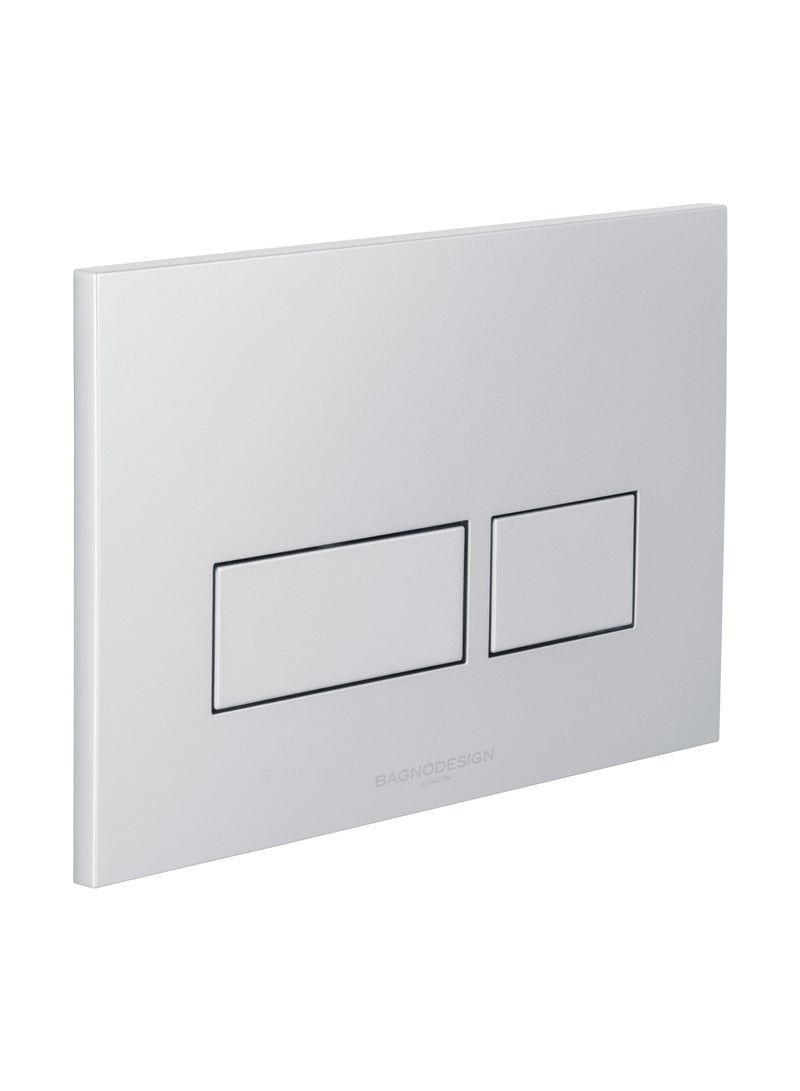 LOFT BAGNODESIGN FLUSH PLATE SQUARE BUTTONS MATT CHROME