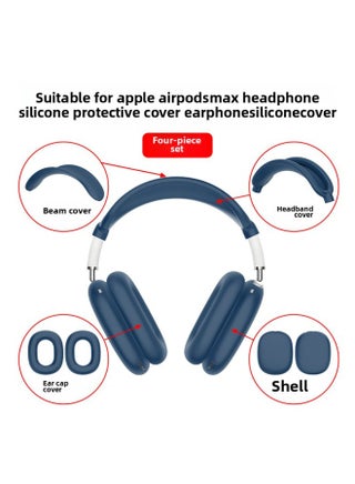 [four-piece Set] Suitable For Apple Airpods Max Head-mounted Bluetooth Headset Silicone Protective Cover Soft-Specifications:Red Silicone Four-piece Set - pzsku/ZF01038908E45EA0C5A8EZ/45/1746074521/e45a45ff-9d99-4f8d-9550-3fda047d1185
