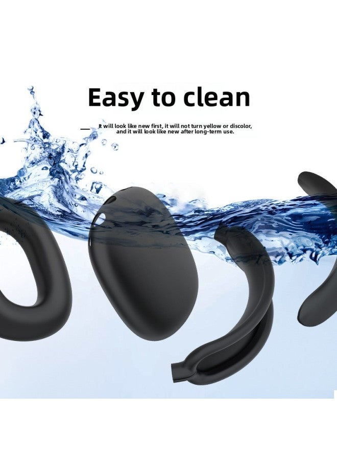 [four-piece Set] Suitable For Apple Airpods Max Head-mounted Bluetooth Headset Silicone Protective Cover Soft-Specifications:Red Silicone Four-piece Set