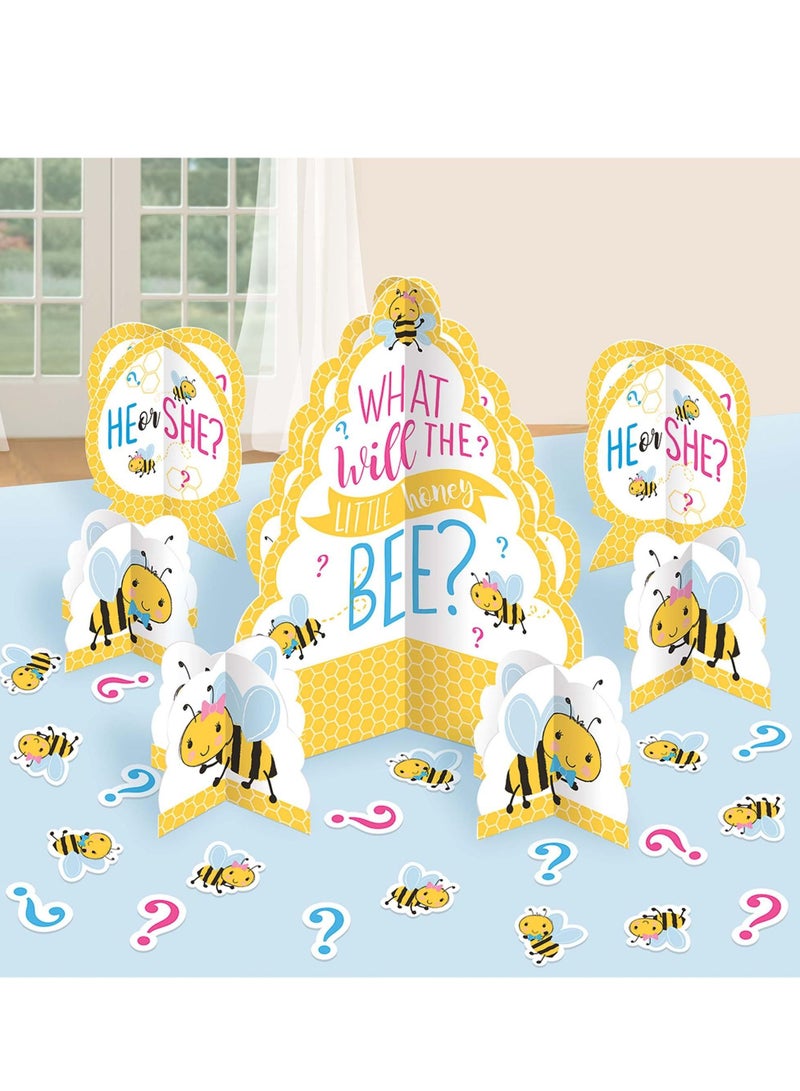 Amscan ما سيكون؟ لوازم الحفلات من أدوات المائدة الفاخرة تشمل الأطباق، الأكواب، المناديل، أدوات المائدة، غطاء الطاولة واللافتة لـ 8 ضيوف - Image 4